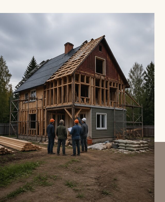 Реконструкция дачного дома в Борзе под ключ с проектом