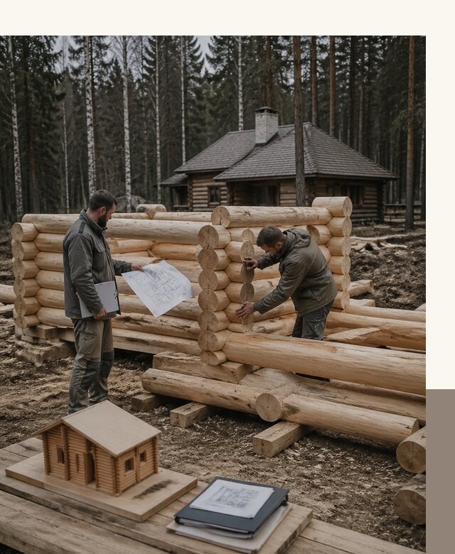 Проектирование и строительство домов из бревна в Борзе